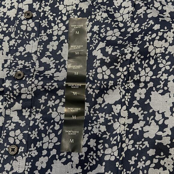 BANANA REPUBLIC Men's Slim Fit Cotton Print Shirt Size M - Picture 5 of 8